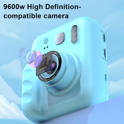 Aparat Foto Instant pentru Copii cu Ecran IPS de 2 inch 1080P Portabil Înregistrare Video de Călătorie Jucărie Aparat Foto Instant cu Imprimare Digitală cu Hârtie Foto