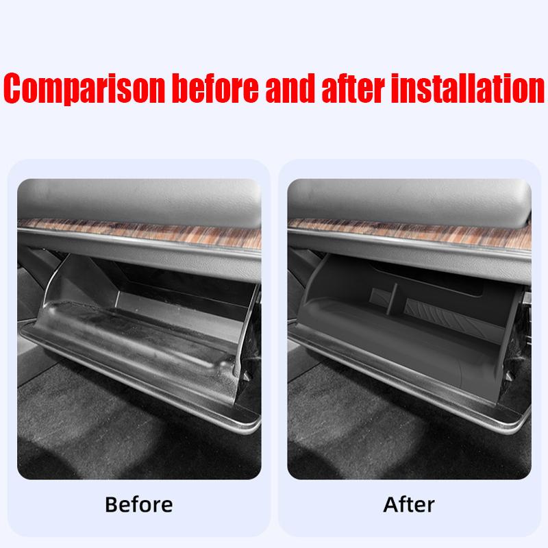TPE co-pilot glove box storage mat car interior storage modification product accessories For Nissan Patrol Armada Y63 2025 2026