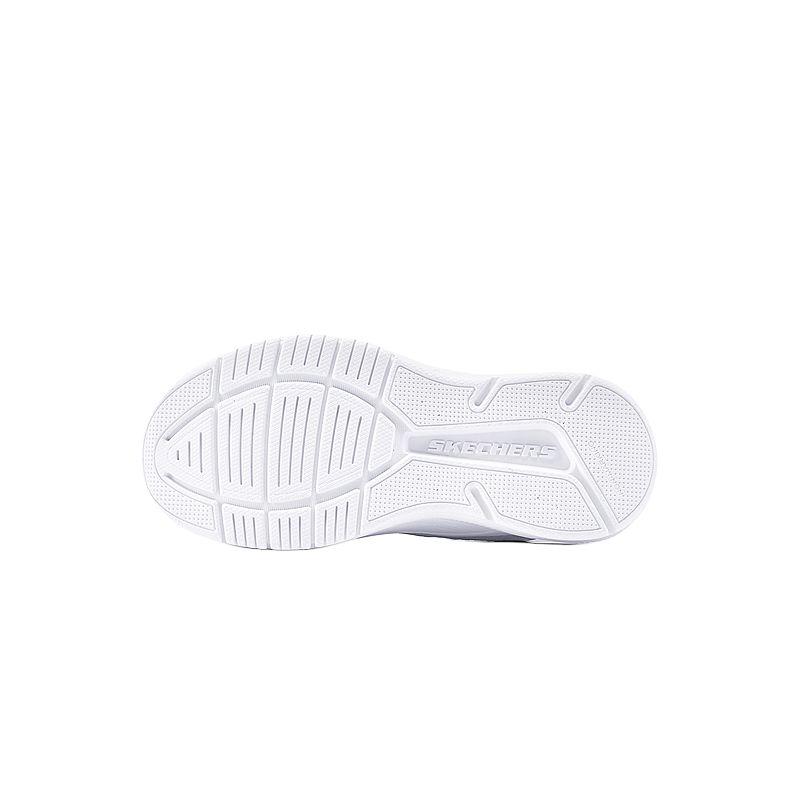 Skechers Girls Fashion Comfortable Non-Slip Durable Low-Top Casual Shoes Kids Sneaker White Purple 303575L-WLVM