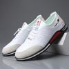 Spring and summer new men's sports and leisure leather shoes men's youth trend shoes versatile little white shoes trend Korean version of heightening