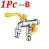 1-4pcs 4/6'' Garden Hose Brass Tap Faucet One Into Two Out 4 Points All Copper Faucet for Outdoor Garden Balcony Hose Connector