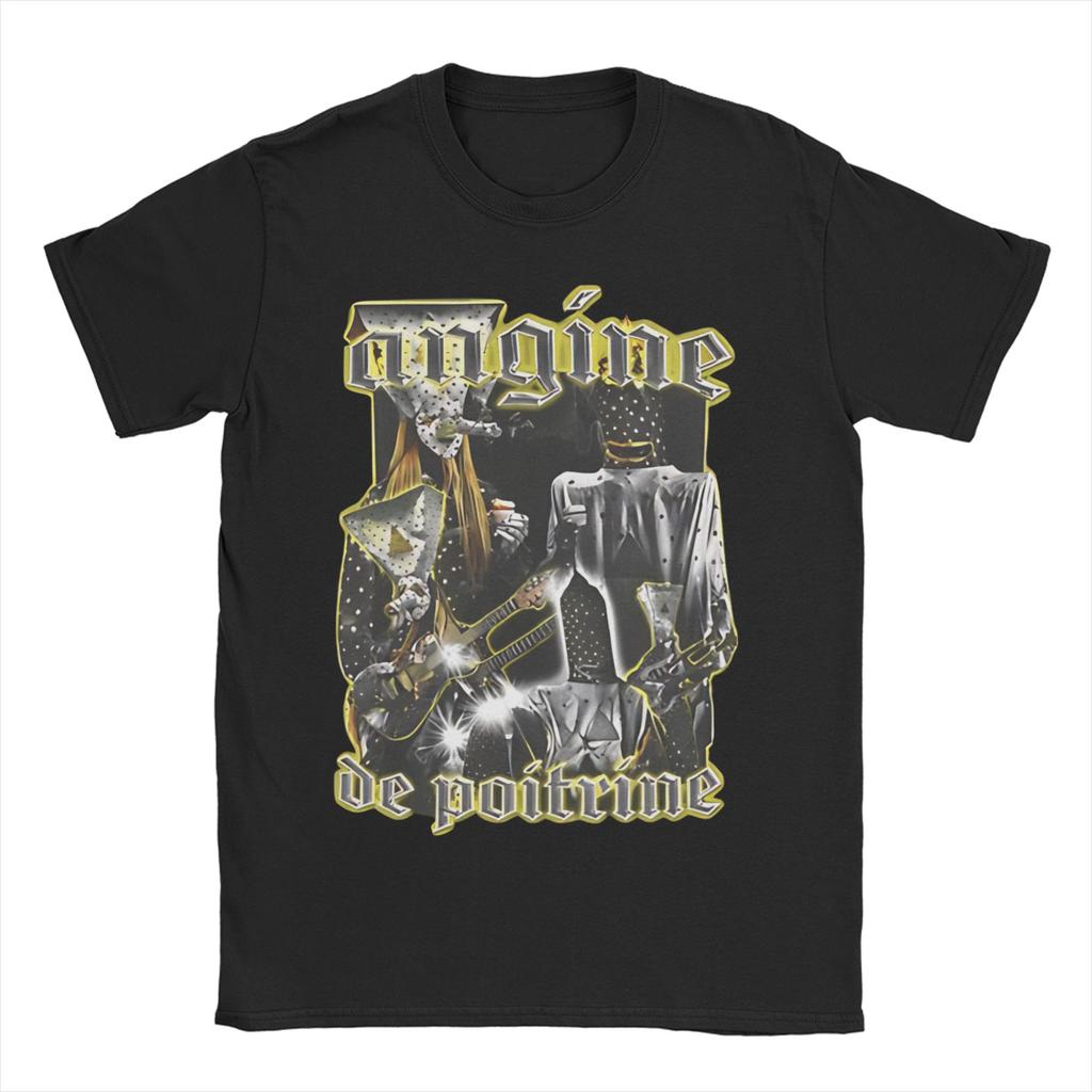 T-shirt a banda Angina Pectoris per Unisex WoUnisex Sherpa Unisextra 100% Cotone T-shirt Girocollo Manica Corta T-shirt 6XL Abbigliamento