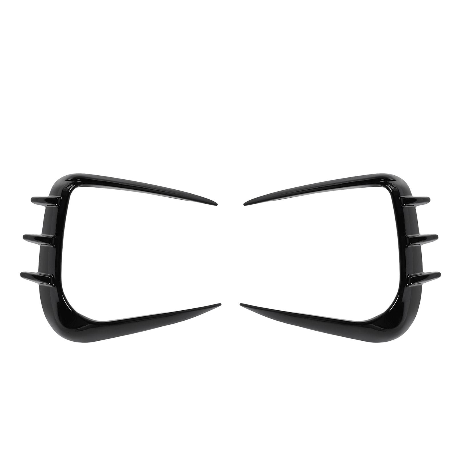 

1 пара спойлеров переднего бампера, аэродинамические левые и правые, автоматические передние воздухозаборники, разделители, спойлеры ABS, канарды Glossy Black