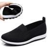 Women's Spring Soft-soled Cloth Shoes Comfortable and Fashionable Style Work Shoes Middle-aged Flying Woven Flat-bottomed Breathable Loafers