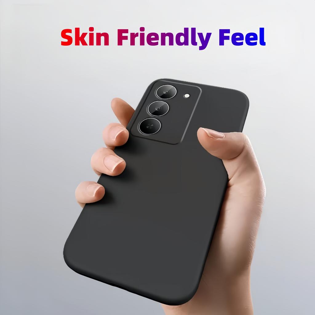 Fashion Solid Colour Shockproof Protective Liquid Silicone Phone Case For Redmi 15 5G/4G (Height 169mm)