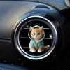 Car Outlet Vent Perfume Clips 2D Cat Air Freshener Diffuser Conditioning Aromatherapy Perfume Clip Car Interior Decoration