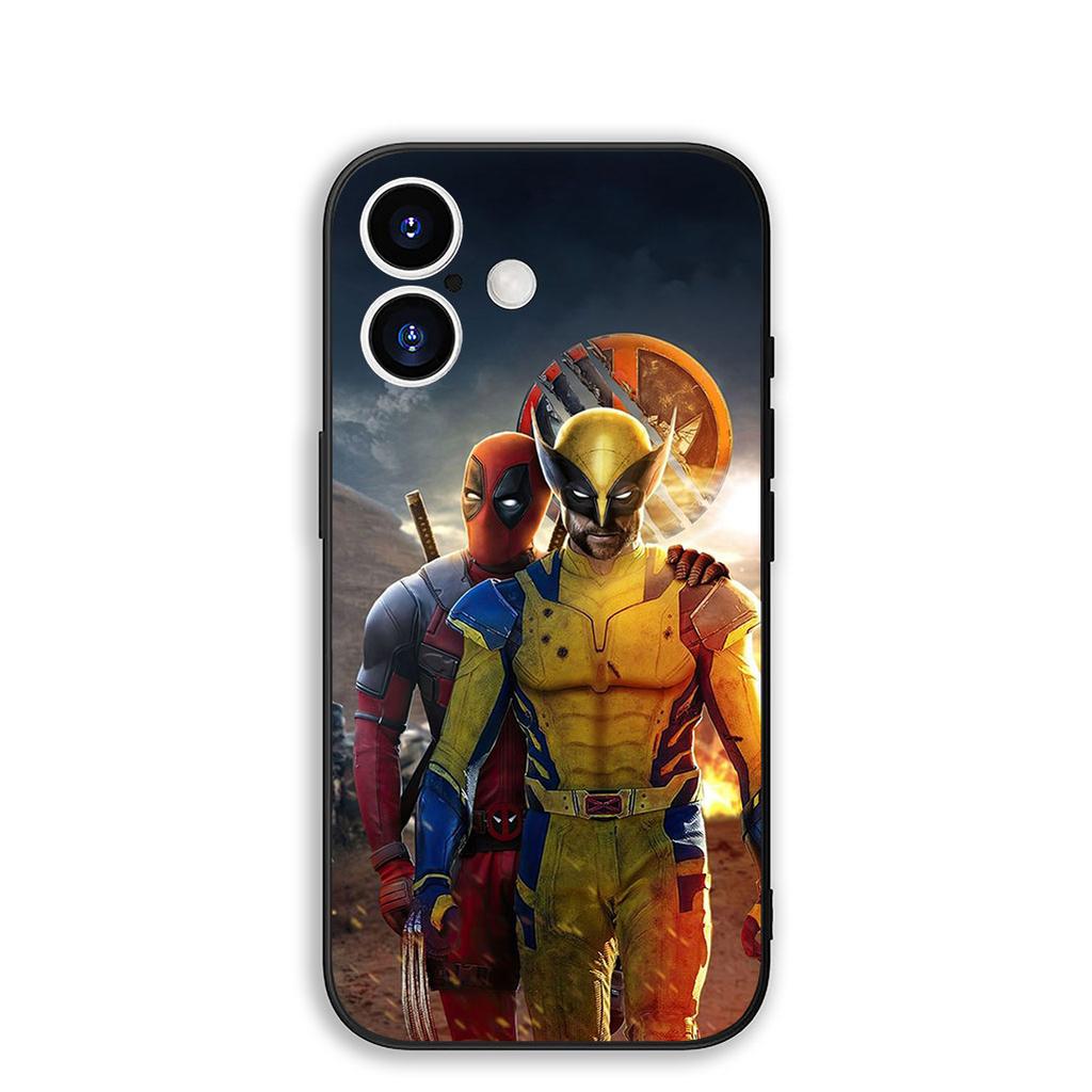 Cover for Apple iPhone 17 16 Plus 13 12 Pro Max Mini X XR Xs ProMax 16E 15+ 17+ Air Phone Case Wolverine Marvel Deadpool