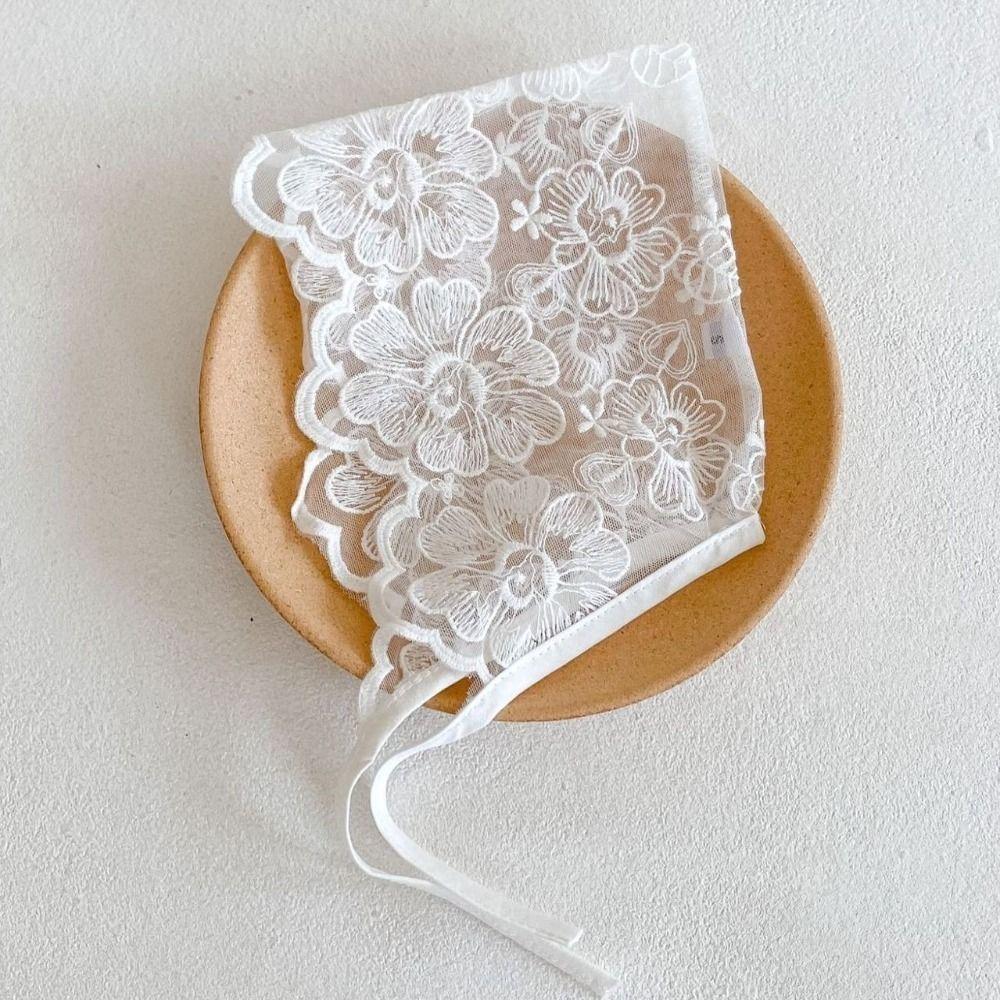 Cotton Bonnet Hat Breathable Sun Hat Boys Girls Caps Lace Mesh Hat Newborn Baby