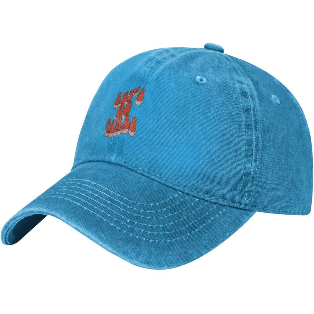 Lets Go Girls Washed Baseball Cap Vintage Cotton Dad Hat Casual Adjustable Sun Protection