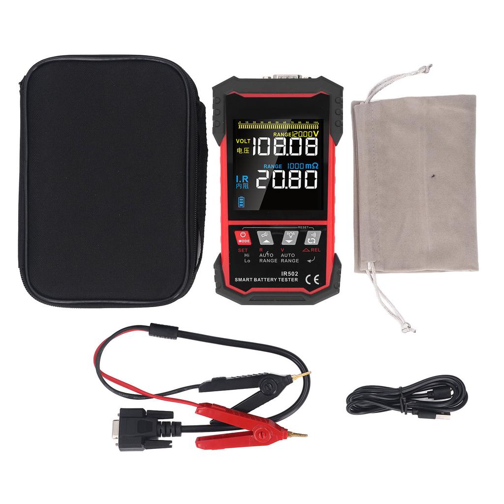 Battery Internal Resistance Voltage Tester TN LCD Display Automatic Battery Analyzer