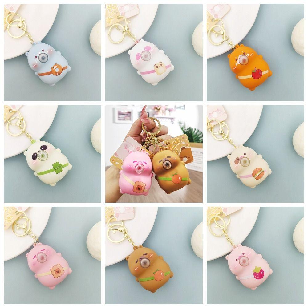 Cartoon Slow Rising Squeeze Toy Key Chain Slow Rebound Toy Car Key Pendant