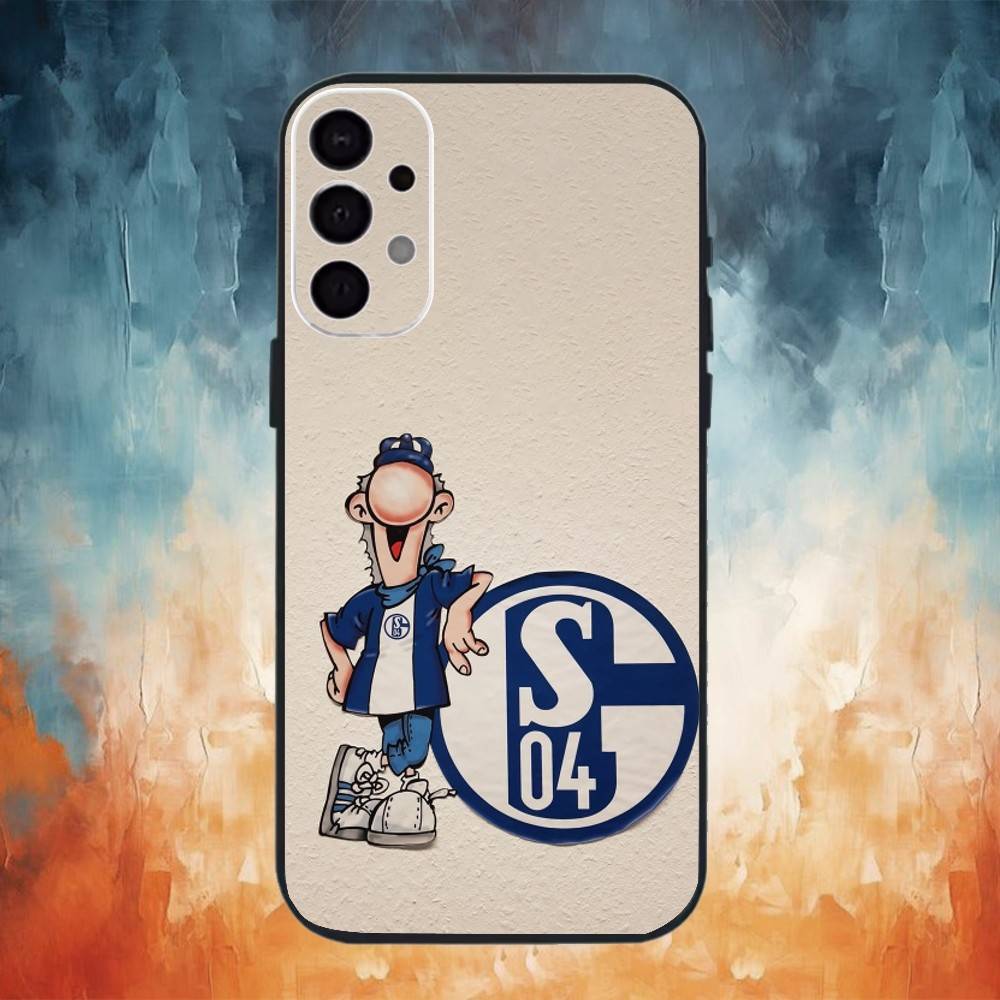 

S-Schalke 04 team Phone Case For Samsung S26,25,24,23,22,30,21,10,9,Ultra,Plus,Lite Black Soft Case Samsung S26ULTRA