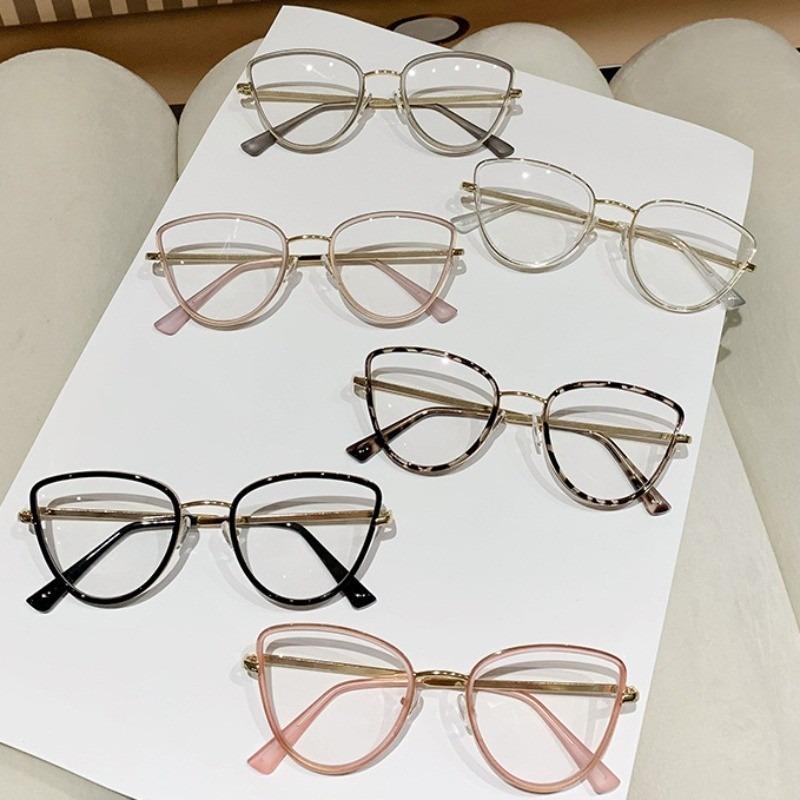 Anti Radiation Classical Metal Retro Cat Eye Eyeglass Fashion Unisex Glasses