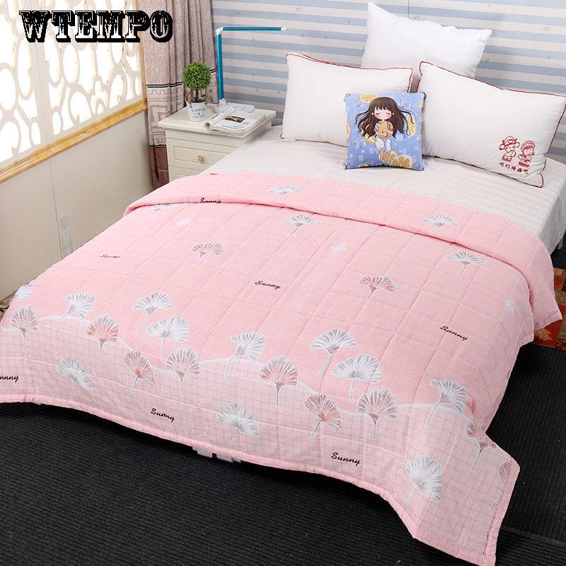 WTEMPO Summer cool quilt aer conditionat este summer summer core student print vara pilota subtire
