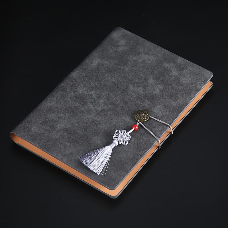 Retro Chinesischer Knoten A5 Loseblatt-Notizbuch - Business-Stil B5 Notizblock mit individuellem Logo