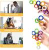 Magnetic Ring Fidget Spinner Toys Pack Colorful Fingers Magnet Rings Toys for Training Relieves Autism Anxiety