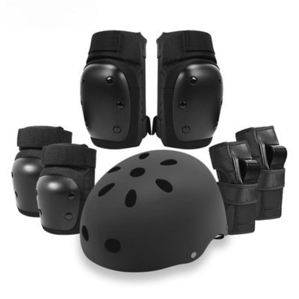 Skateboarding Protective Gear, Thickened, Helmets, Balance Bikes, Ice Skating, Knee Pads, Roller Skating Protective Gear, 7-piece Set