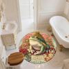 Christmas Frog pattern round rug,Carpet Rug for Living Room Bedroom Sofa Playroom Decor,Non-slip Floor Mat,Holiday Gifts and Birthday Gifts