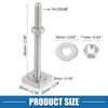 ABSOPRO Car Roof Rack Slot M6 with Nuts and Truck Roof Rack Cargo Carrier Bolt Stainless 4 Pieces T-Shape Bolts, Washers, T-Shape Bolts, Accessories,