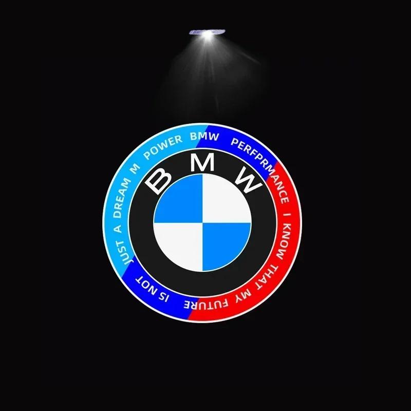 

New 2025 For BMW M X3 X5 X6 2pcs Car Door Welcome LED Projector Laser Logo Door Light For BMW 50th Anniversary Edition E90
