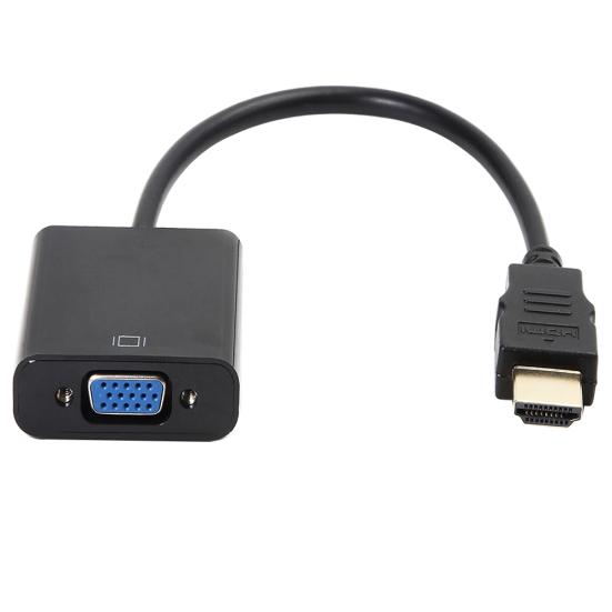 1080P HDMI-compatible to VGA Male to Female Video Converter Adapter Cable Cord for PC HDTV