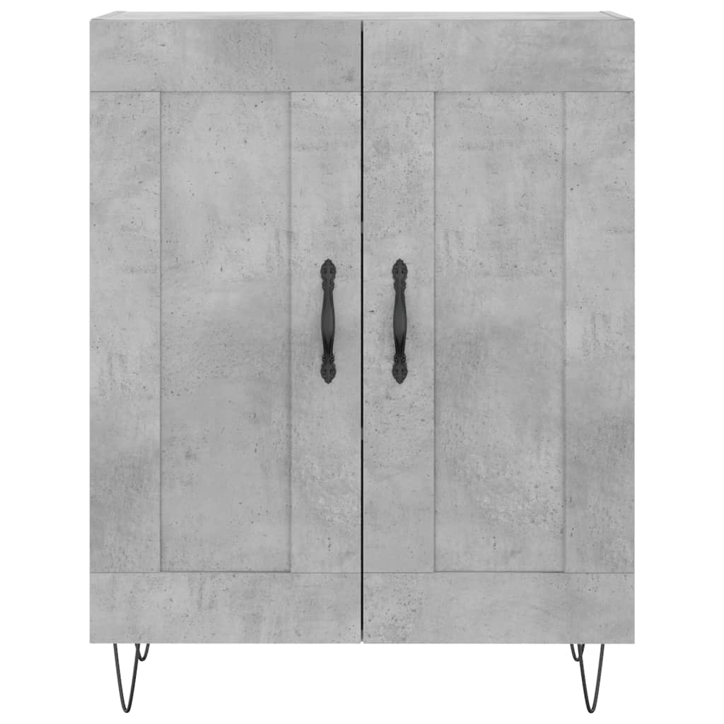 Sideboard Concrete Grey 69.5x34x90 cm Engineered Wood