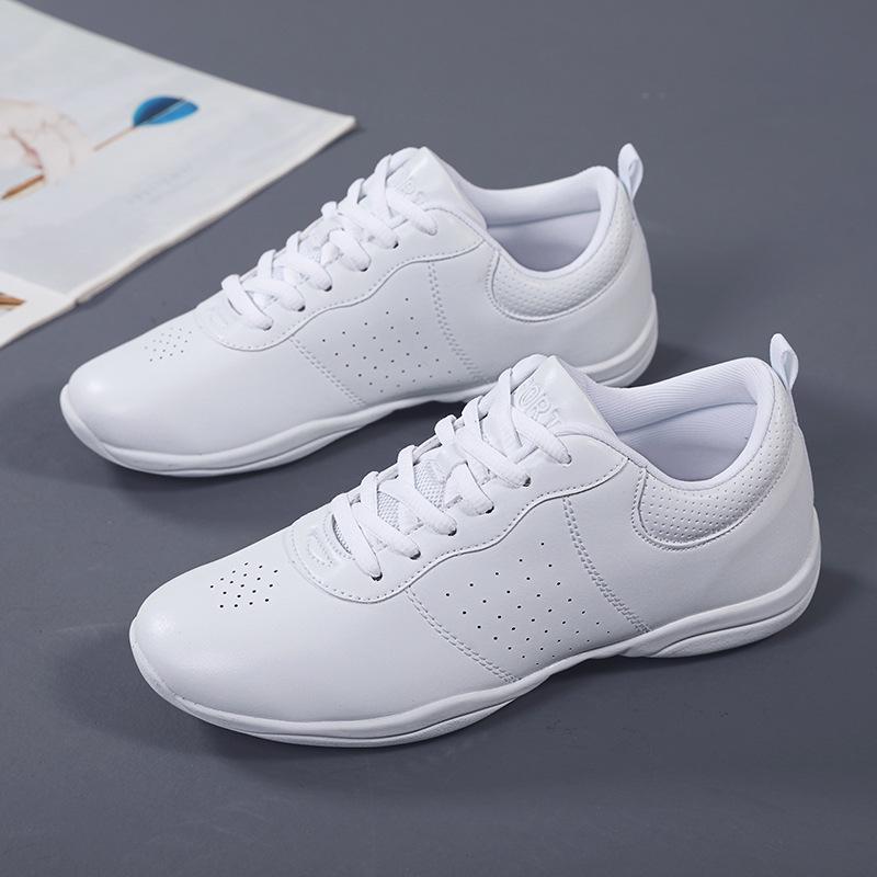 Scarpe da Allenamento Cheerleading e Aerobica da Donna Bianche, Suola Morbida, Ideali per Sport Competitivi e Fitness