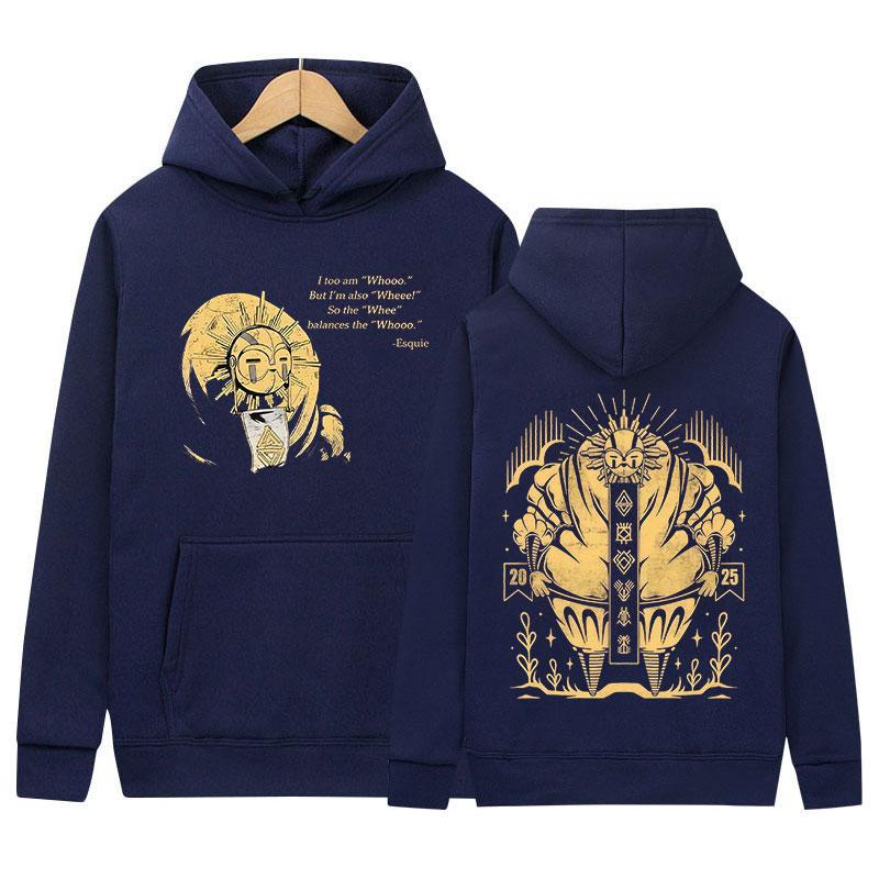 Retro Clair Obscur Expedition 33 Grafik Kapuzenpullover Herren Damen Hip Hop Übergroßer Pullover Sweatshirt Mode Hohe Qualität Fleece Kapuzenpullover