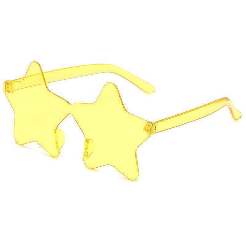 Flame Sunglasses - Trendy Frameless UV Protection Candy Color Shades for Dance Parties