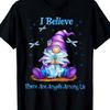 Gnome I Believe Angels Among Us Graphic Cotton Crew Neck Short Sleeve Tshirt For Men