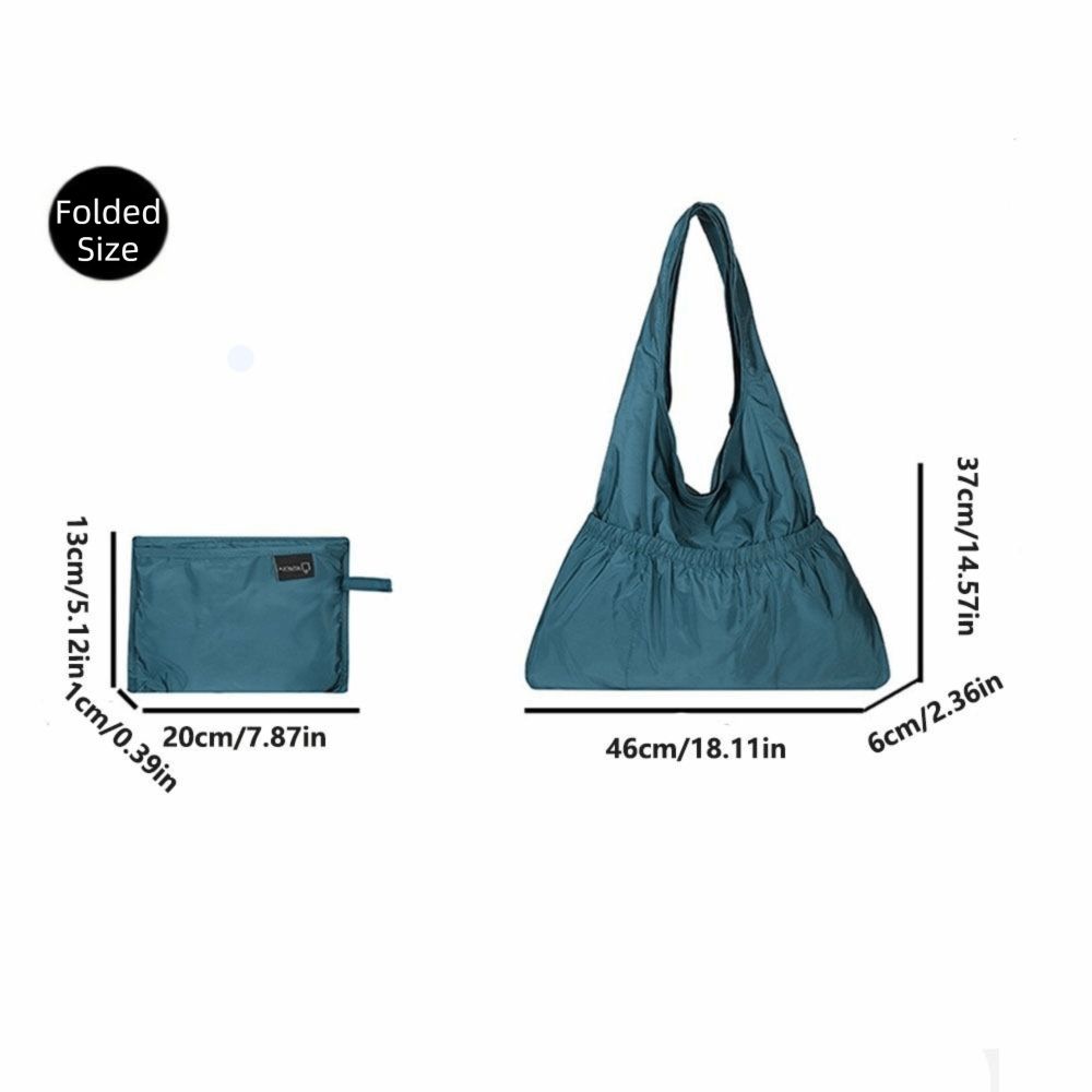 Lightweight Foldable Shopping Bag Large Capacity Eco-friendly Tote Bag Women Shoulder Bags Travel