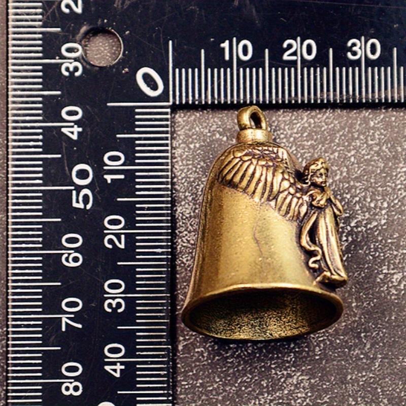 1 buc alamă clopot mic, înger, cupru, breloc pentru mașină, accesorii și ornamente, bijuterii norocoase, accesorii pentru motociclete pentru bărbați, cadou