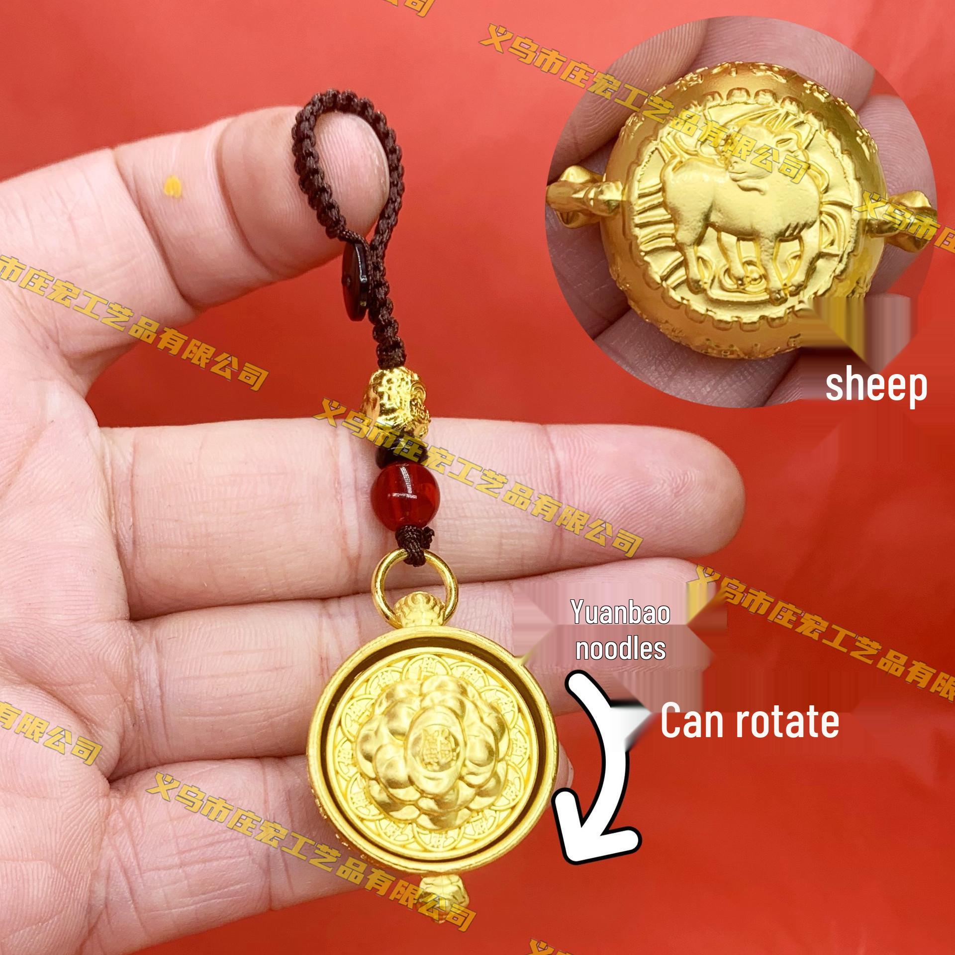 

Кулон-брелок с вращающимся двенадцатизодиакальным символом, привлекающим богатство