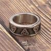 Extra Large Vintage Celtic Knot Stainless Steel Ring Rust Proof Fashion Jewelry
