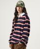 UNKNOWN PLANET Ivy Stripe Rugby Collar Shirt Brown