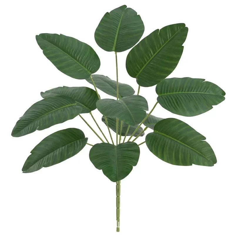 Simulation Plants Leaves Turtle Back Traveler Banana Holiday Party Decor Plastic Peacock Arrowroot Leaf Artificial Green Plant
