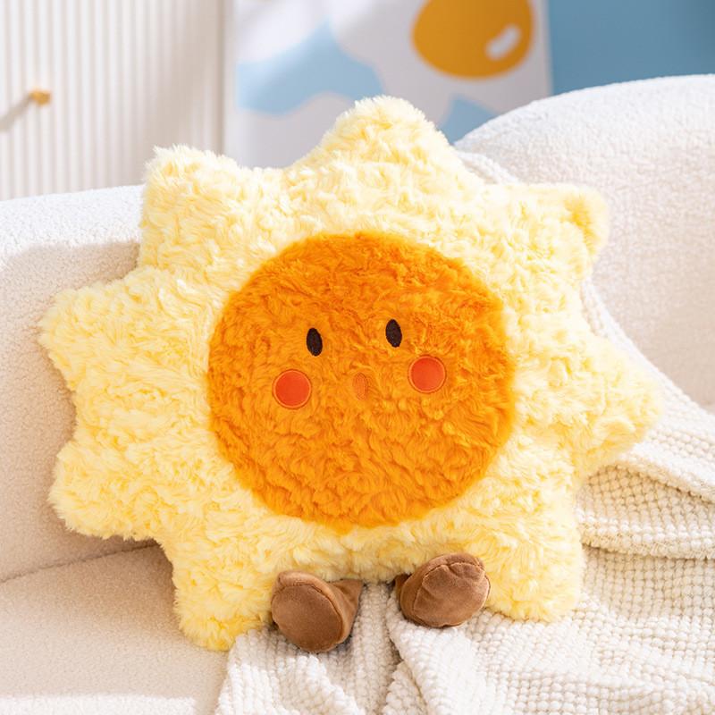 Cloud Sun Star Plush Pillow With Pp Cotton Filling For Kids And Teens Comfort