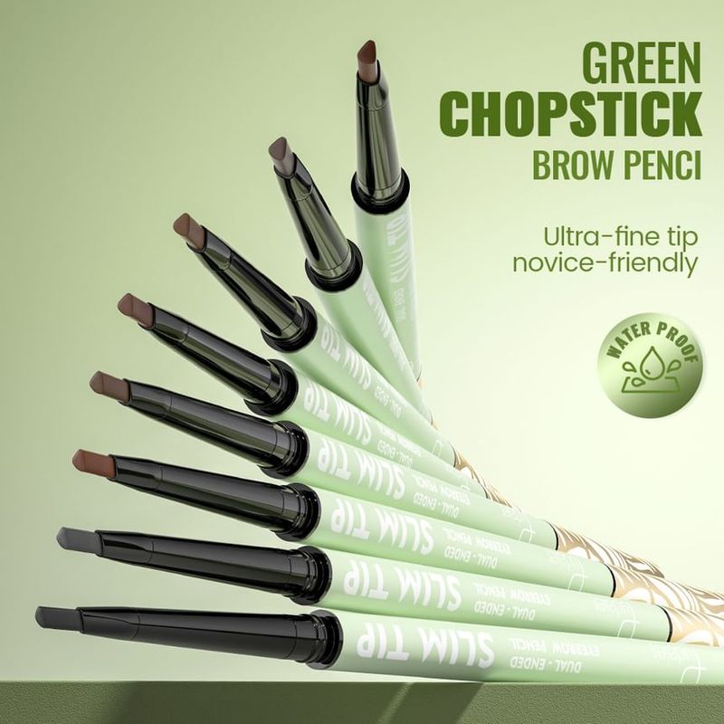 Pudaier - Dual-Ended Waterproof Eyebrow Pen - 9 Colors