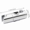 360 Degree Rotation Shower Head Holder Polished Chrome Handheld Shower Bracket  Round Shower Rod