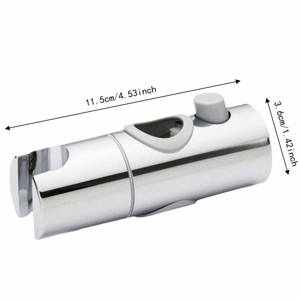 360 Degree Rotation Shower Head Holder Polished Chrome Handheld Shower Bracket  Round Shower Rod