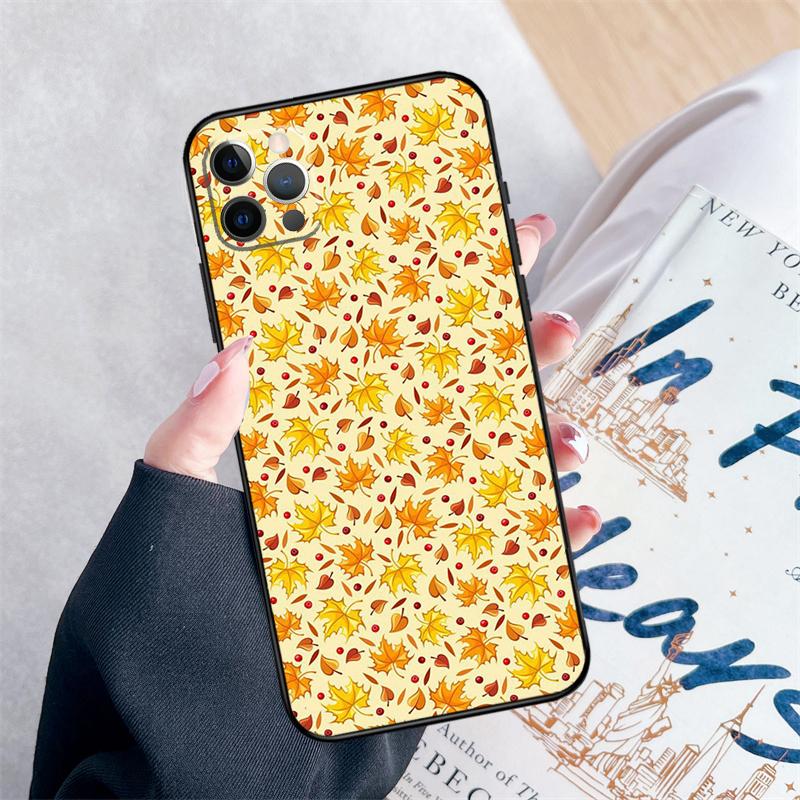 Herbstlaub Fallender Fuchs Handyhülle Für iPhone 14 15 16 Pro Max 12 13 Mini 11 Pro Max XR 15 16 Plus 16e Hülle Coque