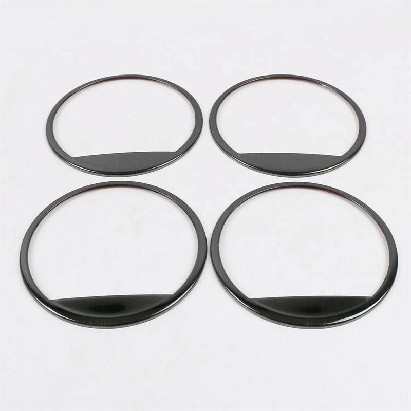 

For Hyundai KONA 2017 2018 ABS Chrome Door Audio Speaker Sound Frame Ring Cover Trim Car Styling Accessories Stainless Black