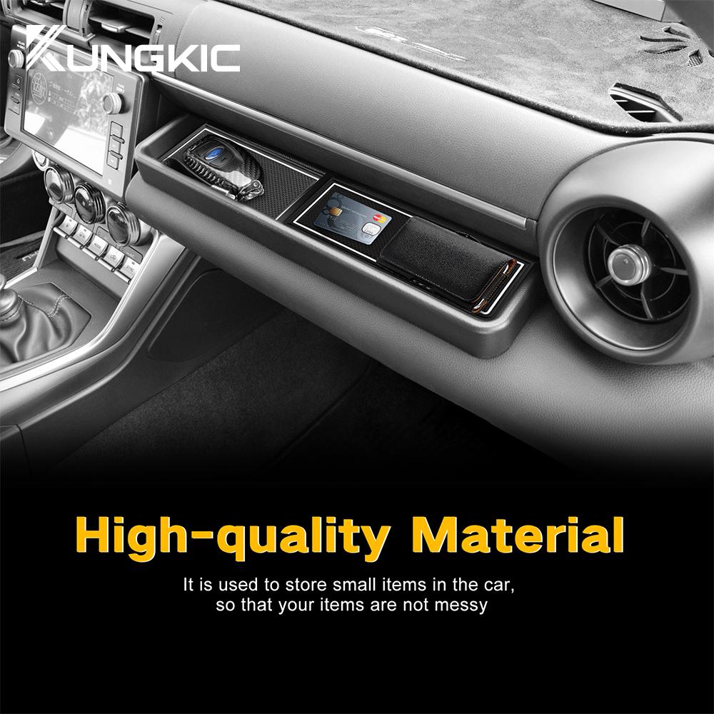 KUNGKIC For Subaru BRZ Toyota GR86 2021-2023 2024 2025 Co-Pilot Glove Box Storage Tidying Phone Organizer RHD LHD Accessories X12
