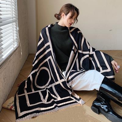 2023 Korean Version Air Conditioning Shawl, Winter Thickened Fashionable Scarf for Woman