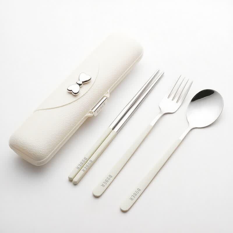 Bobao 4-Piece Portable Stainless Steel Cutlery Set