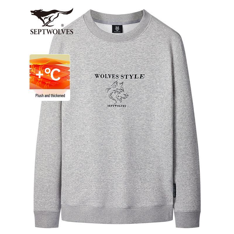 Qipiwang Men s Fleece-Lined Pullover Sweatshirt 3XL