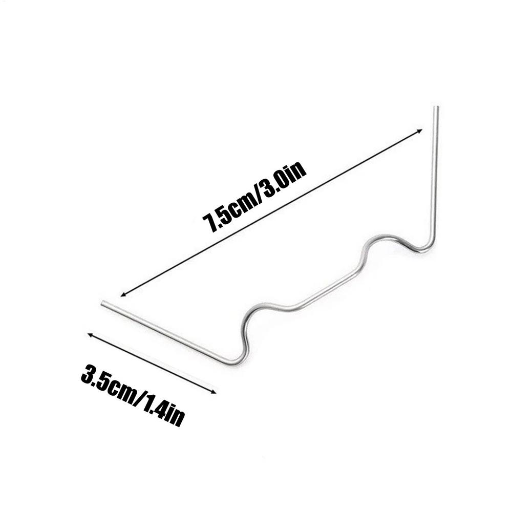 Gewächshausverglasungsklammer Gewächshausplatten-Verglasungsklammern Befestigungsteile Rostfreie Klemmen W-Form Befestigungsdraht Für Schulprogramme