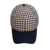 Men Autumn Winter Plaid Contrast Color Cap Baseball Cap Women Sun Hat Ponytail Panama Cap Visor Hats Snapback Hat