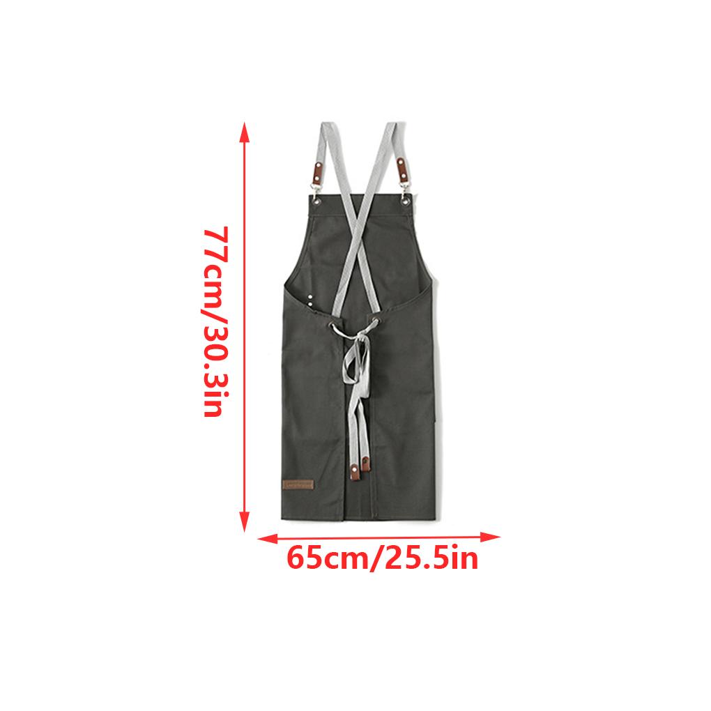 Canvas Aprons for Men Apron with Front Pockets Excellent Home Supplies Covering Protection For Grill Restaurant Bar Shop Cafes