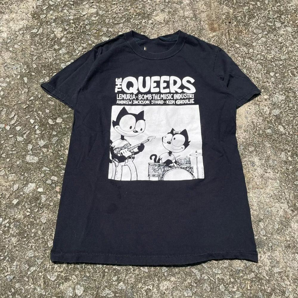 Панк-группа The Queers Черная Хлопковая Футболка Полный Размер S-5XL Унисекс S